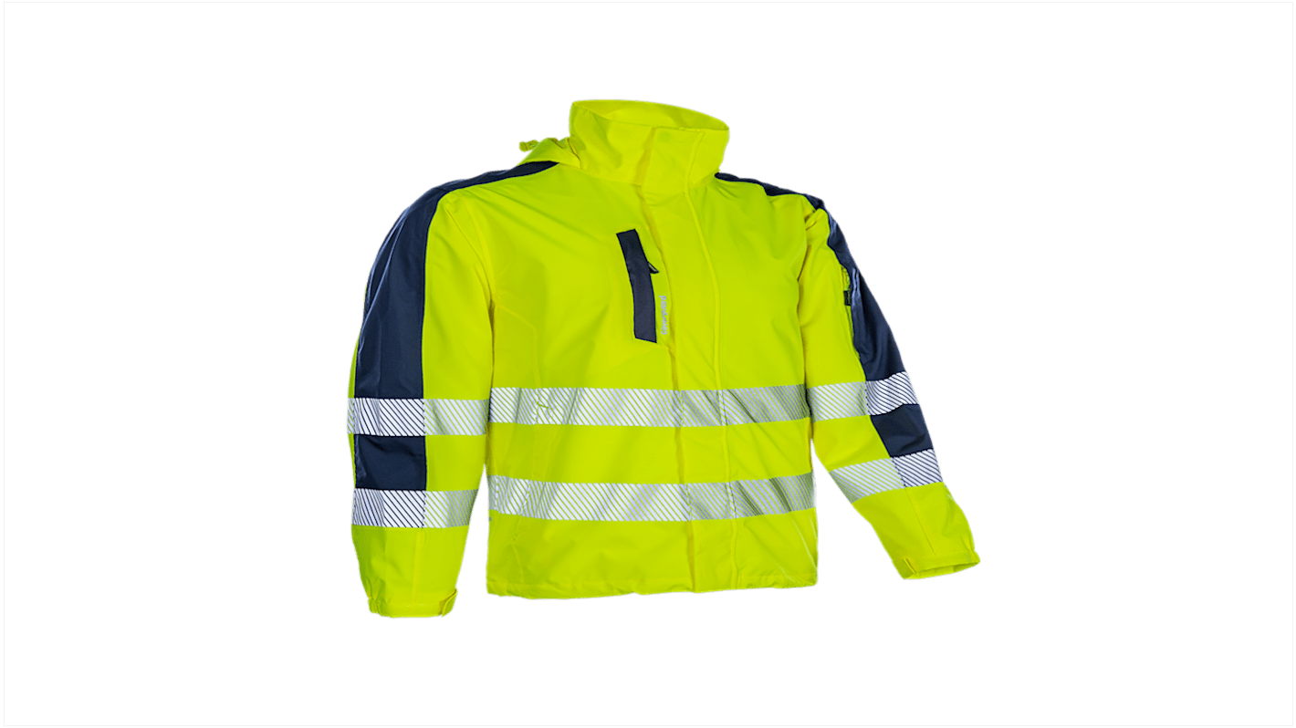 Coverguard Yellow Unisex Hi Vis Hoodie, XL