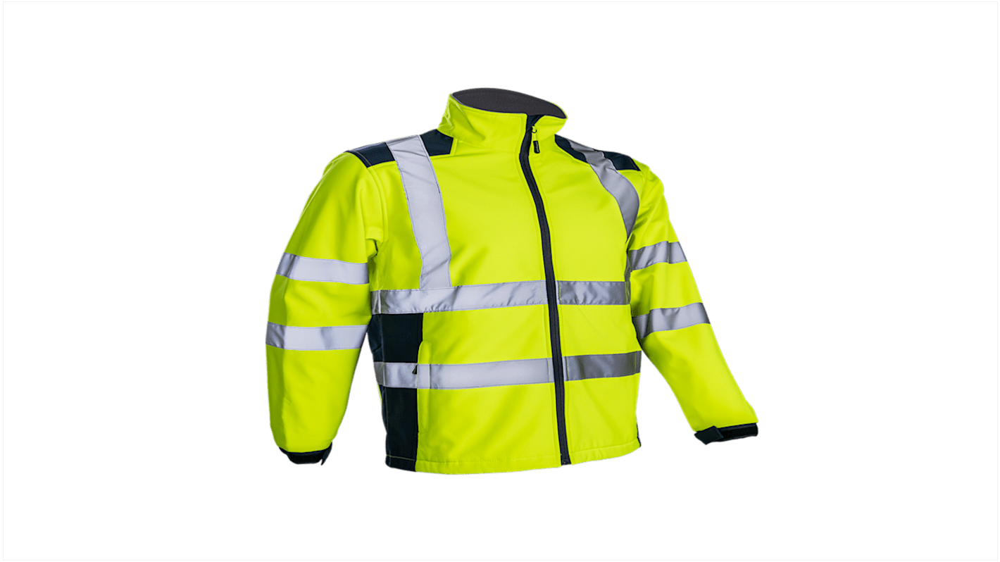 Coverguard 5KPA17 Yellow Unisex Hi Vis Softshell Jacket, L