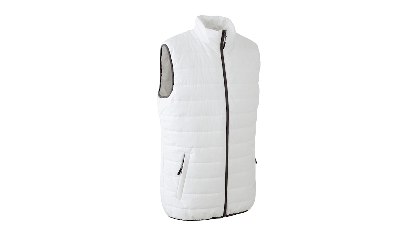 Coverguard 5TAT040 White Waterproof Bodywarmer, M