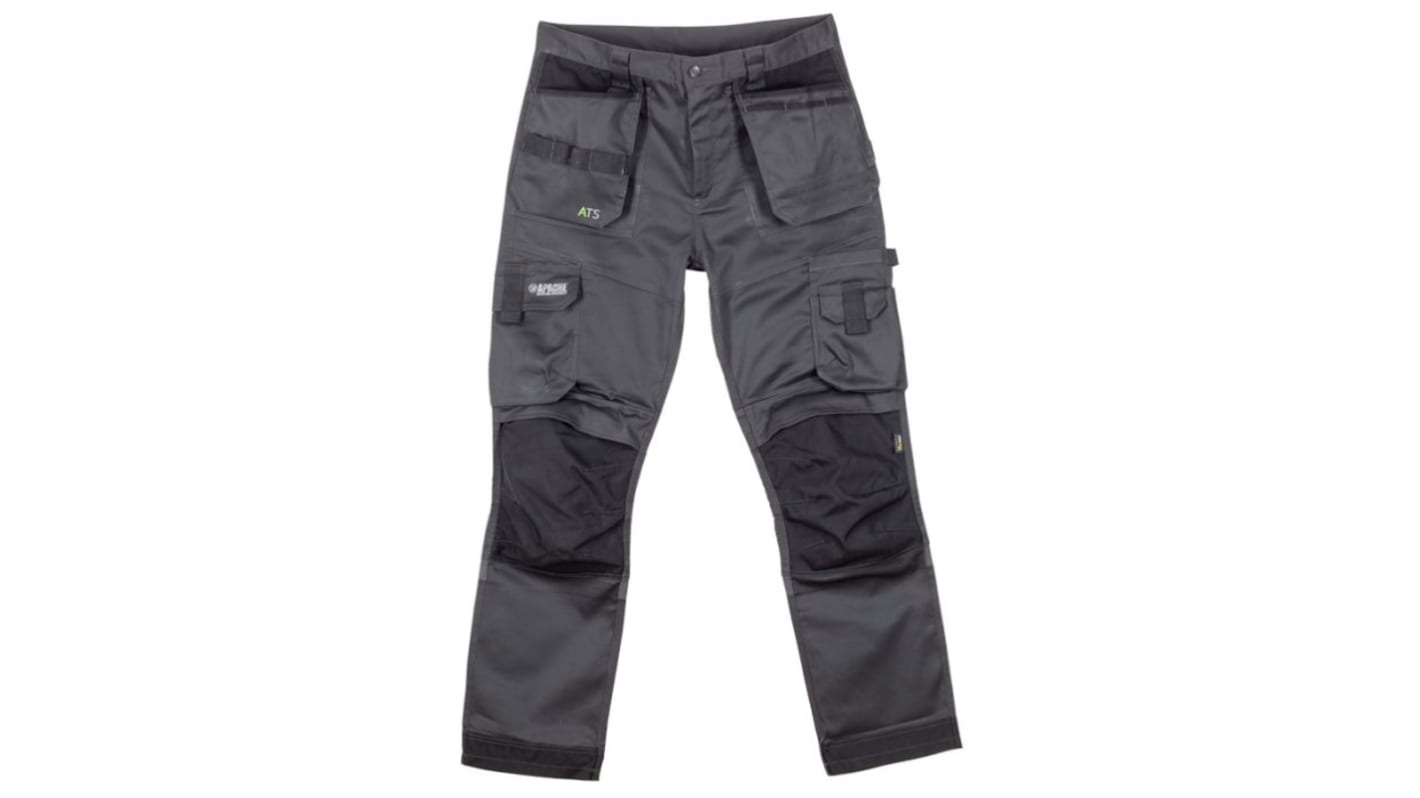 Apache ATS 3D Unisex Hose , 35 % Baumwolle, 65 % Polyester Grau Leichte Ausführung, Größe 107cm / 42Zoll x 29Zoll