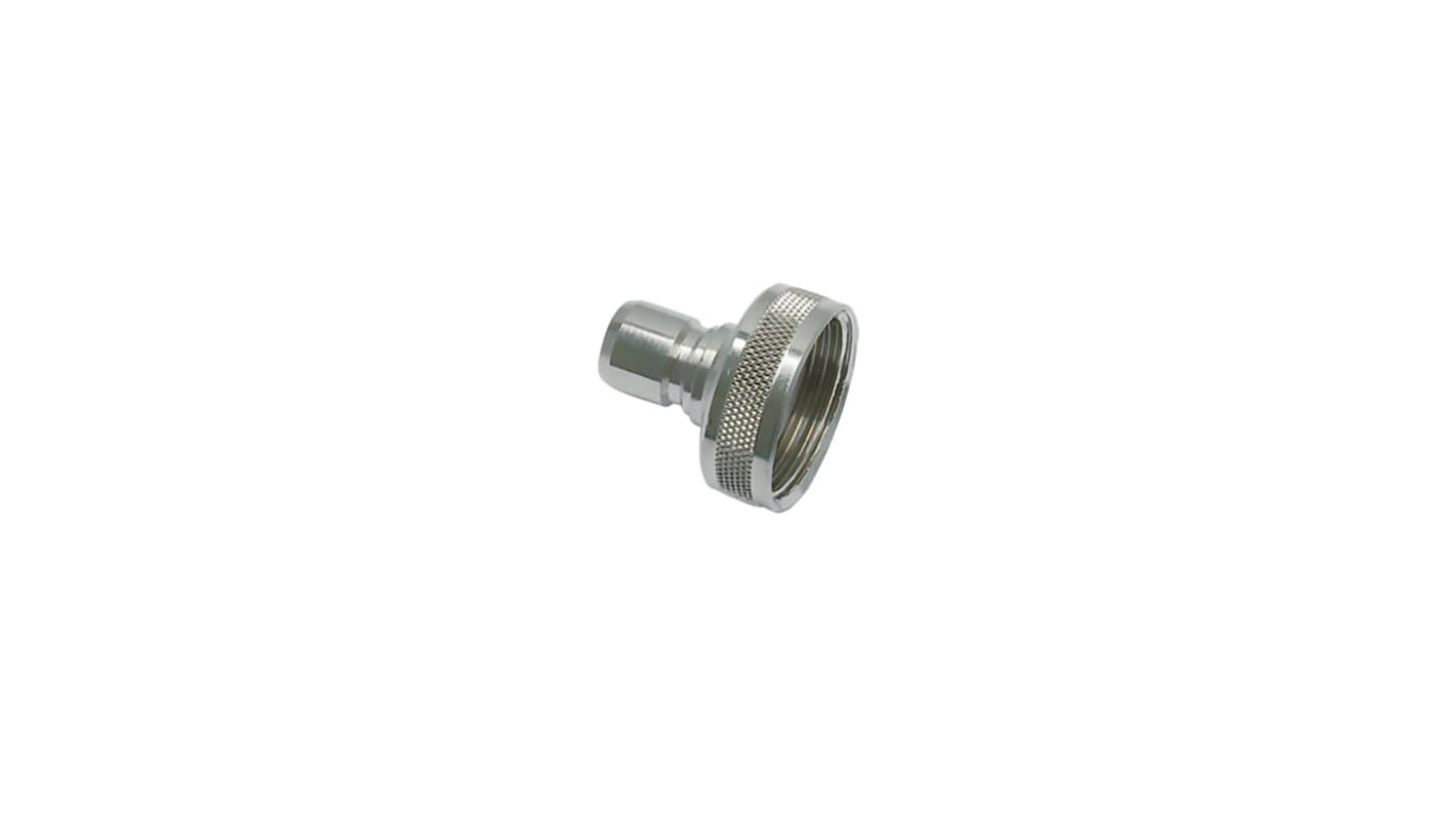 Legris Nickel Plated Brass Female Pneumatic Quick Connect Coupling, G 1/2 Tube