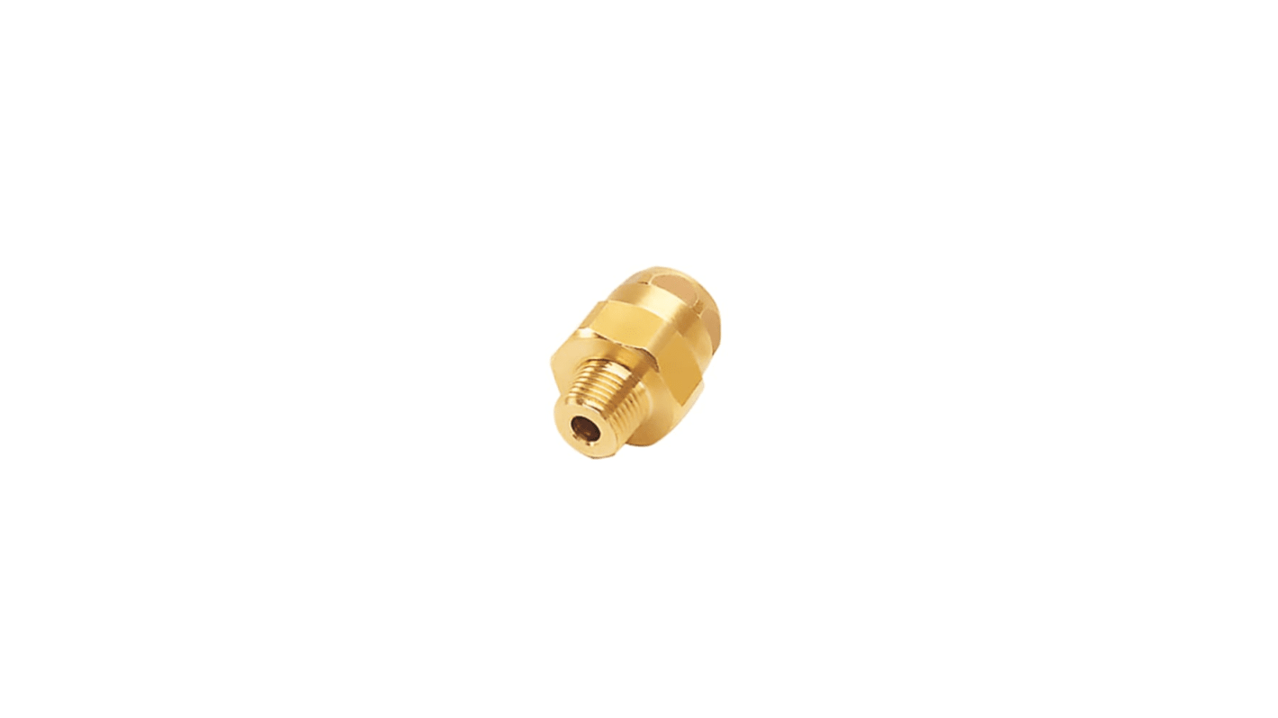 Legris Brass Pipe Fitting, Straight Compression Stud Fitting, Male Metric M8x1.25 4mm