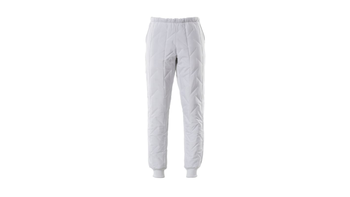 Mascot Workwear Food & Care White Thermal Trousers Water Repellent, Size S 31in W