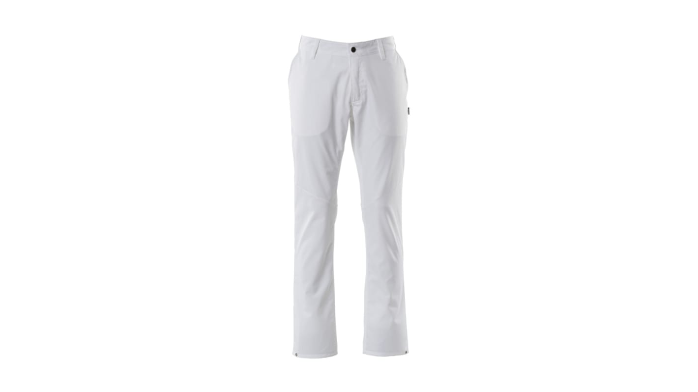 Mascot Workwear 20539-230 White Men's 50% Cotton, 50% Polyester Trousers 53in, 133cm Waist