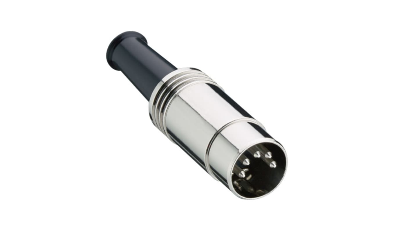 Lumberg, 0131 5 Pole Din, DIN 41524, 4A, 100 V AC, Plug In, Plug, Solder Mount