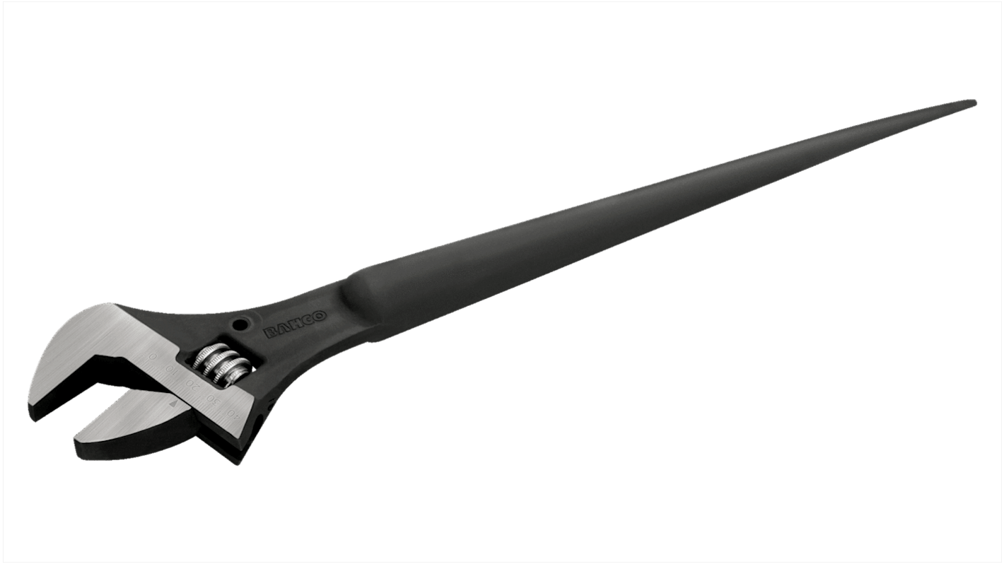 Bahco Adjustable Spanner, 405 mm Overall, 41mm Jaw Capacity, Long Handle