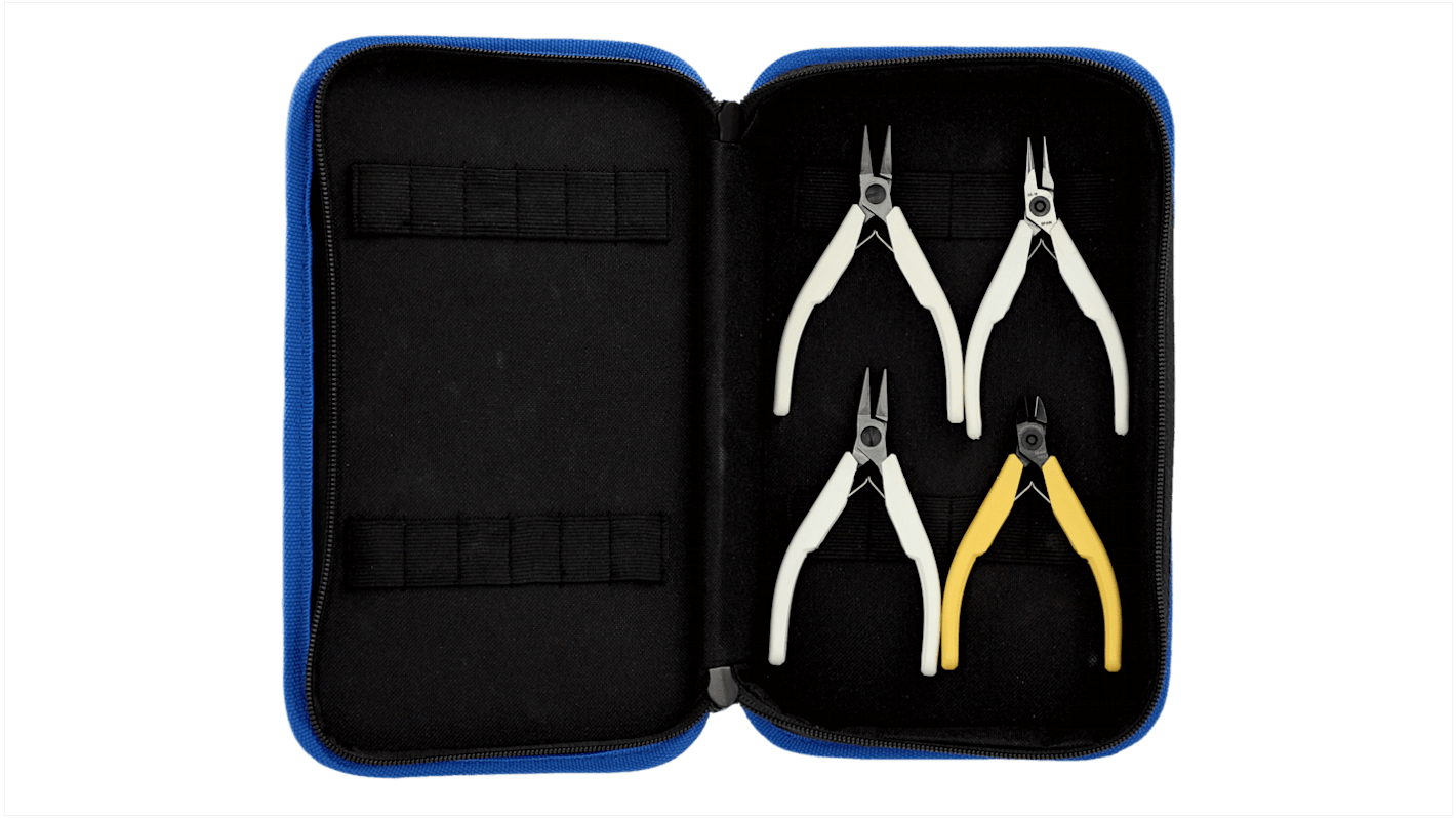 Bahco 9060 4-Piece Plier Set, Straight Tip, 170 mm Overall