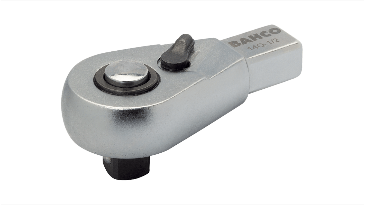 Bahco 9Q Series Quick Release Ratchet Ratchet Head With Quick-Release And Rectangular Connector, 75 x 38 x 32 mm, 9 x