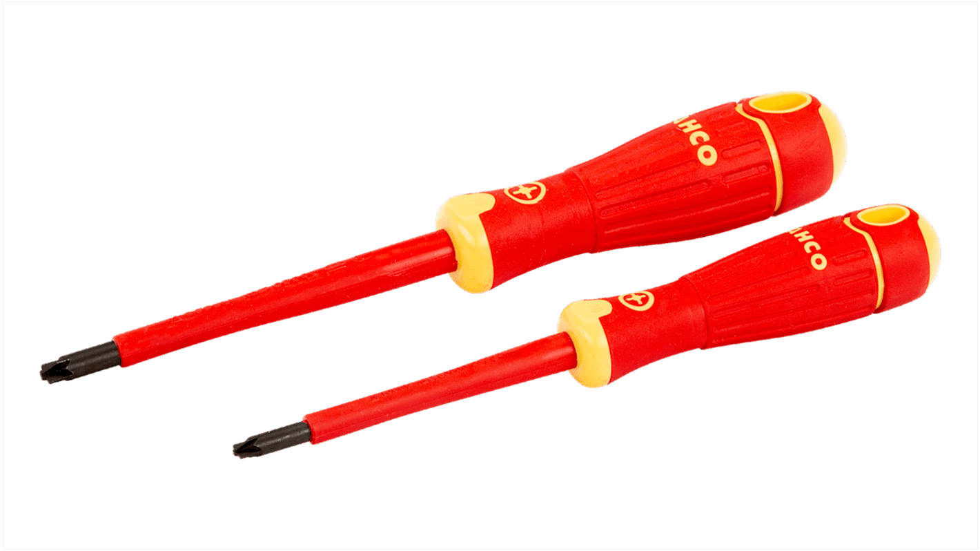 Bahco Slotted Insulated Screwdriver, 2-Piece