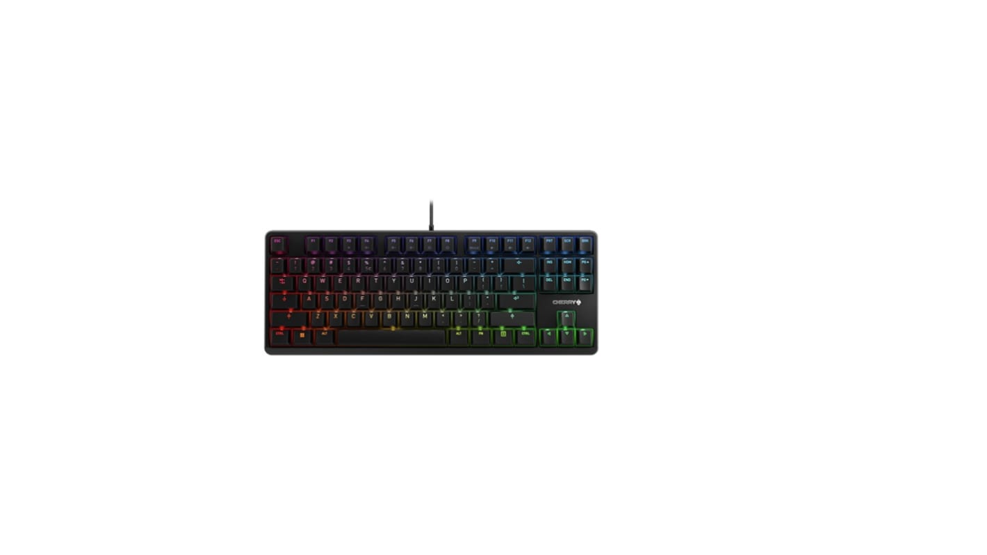 Cherry CHERRY G80-3000N RGB TKL Tastatur Qwerty EU Kabelgebunden Schwarz USB