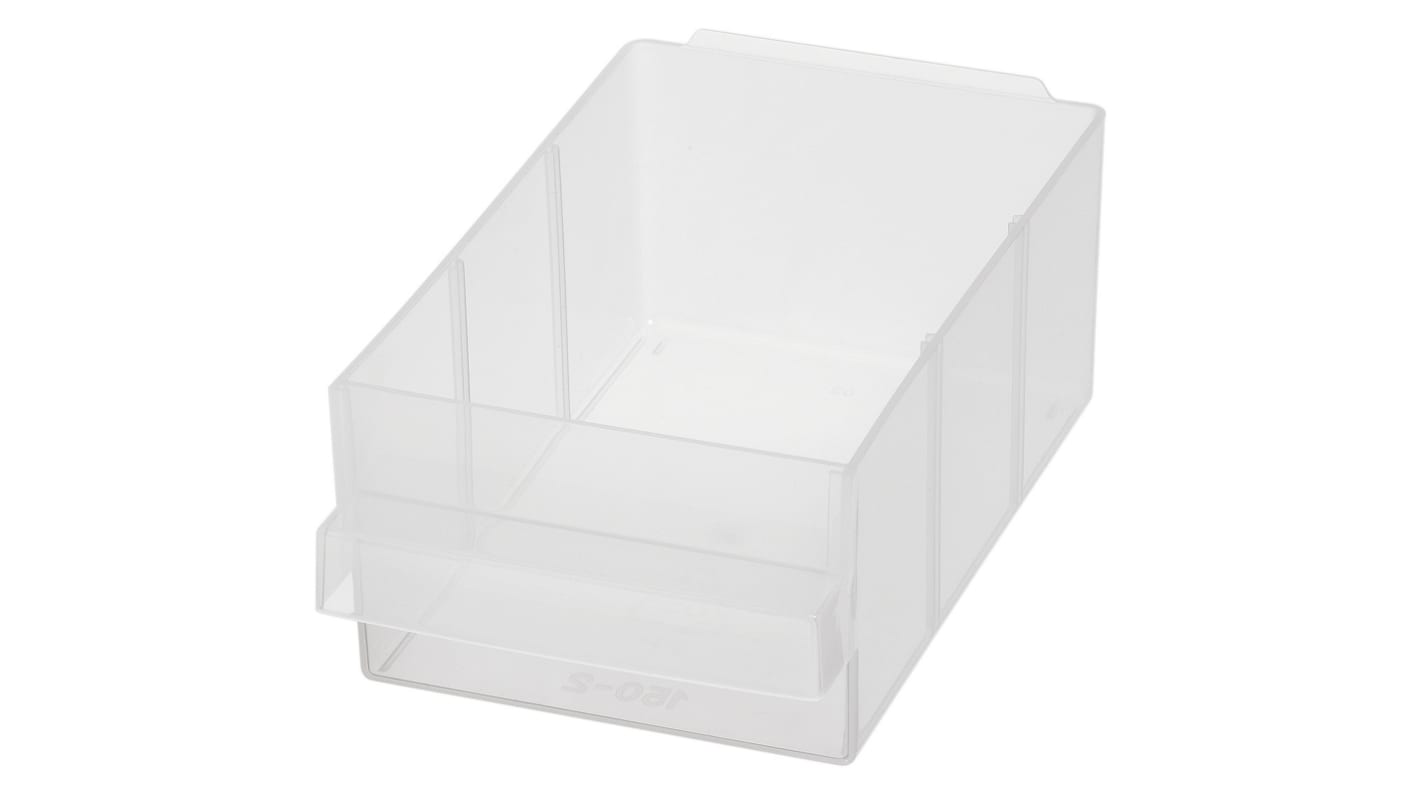 Raaco 1 Drawer, PP, 64mm x 91mm x 154mm, Transparent