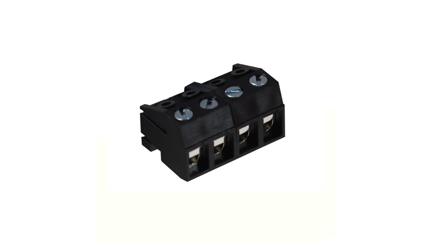 CAMDENBOSS, 5mm Pitch, CTBA, 4 Way, Right Angle, Pluggable Terminal Block, Plug, Through Hole, Screw Termination,