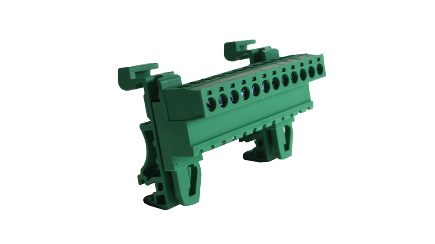 CAMDENBOSS CTBPD96HG/12 CTBPD96HG Series Green, 2.5mm², 1-Level, Screw Termination