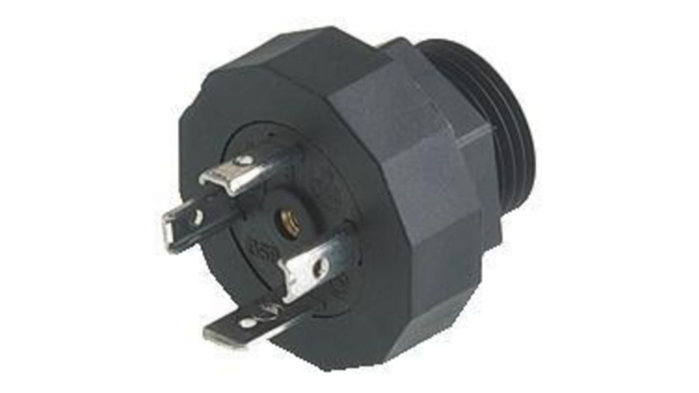 Conector DIN Macho Hirschmann serie GSP de 4 vías, 16A, 400 V ac/dc, DIN EN 175301-803-A, IP65