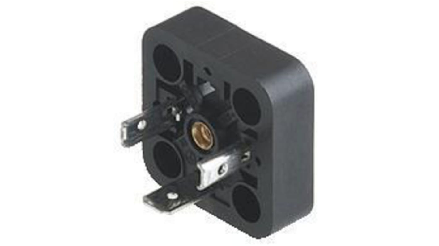 Conector DIN Macho Hirschmann serie GSA de 3 vías, 16A, 400 V ac/dc, DIN EN 175301-803-A, IP65