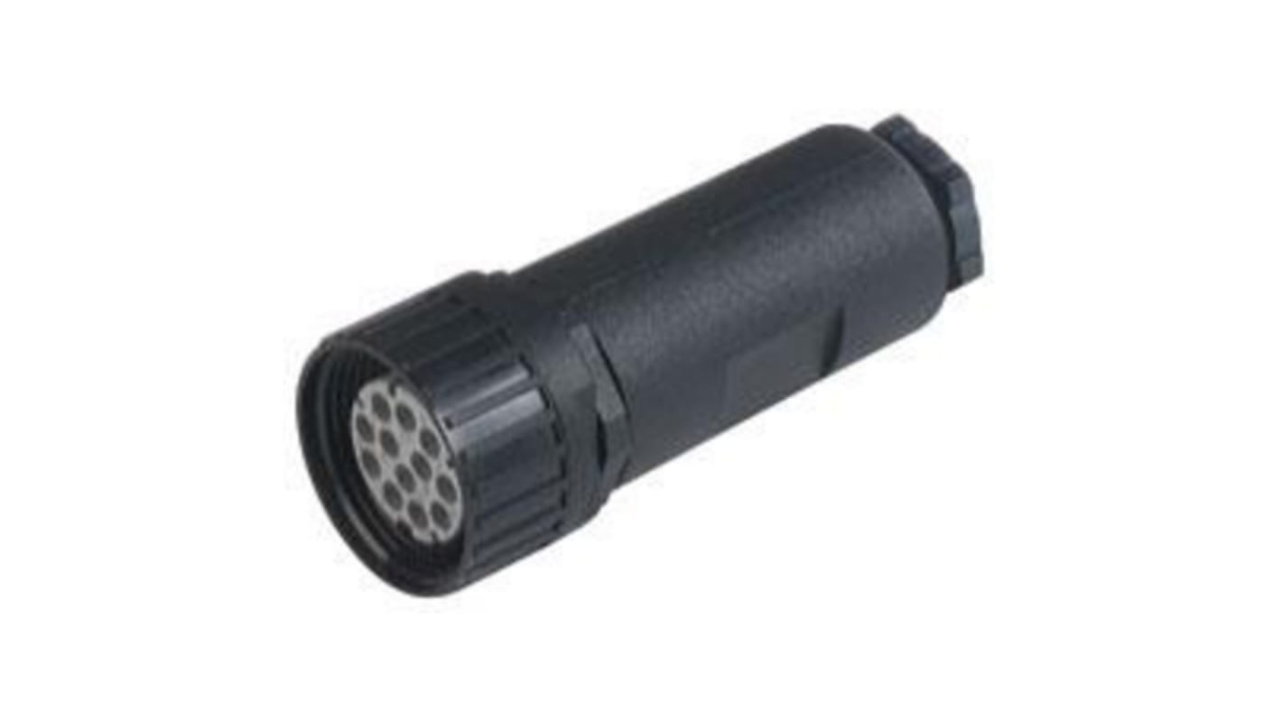 Hirschmann Connector, 12 Contacts, Thread Mount, M26 Connector, Socket, Female, IP65, N11R Series