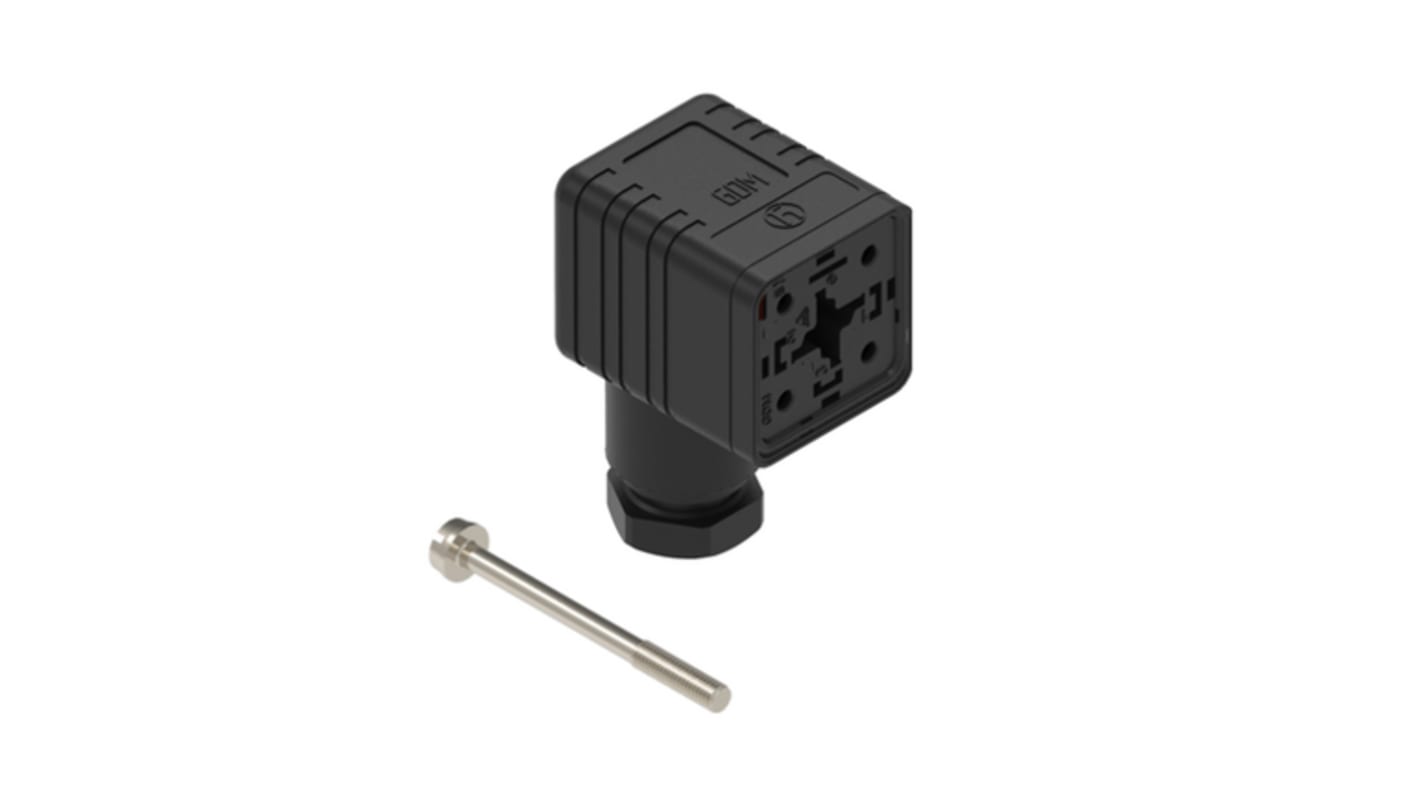 Hirschmann GDML, Female DIN 43650 Solenoid Connector, 250 V Voltage
