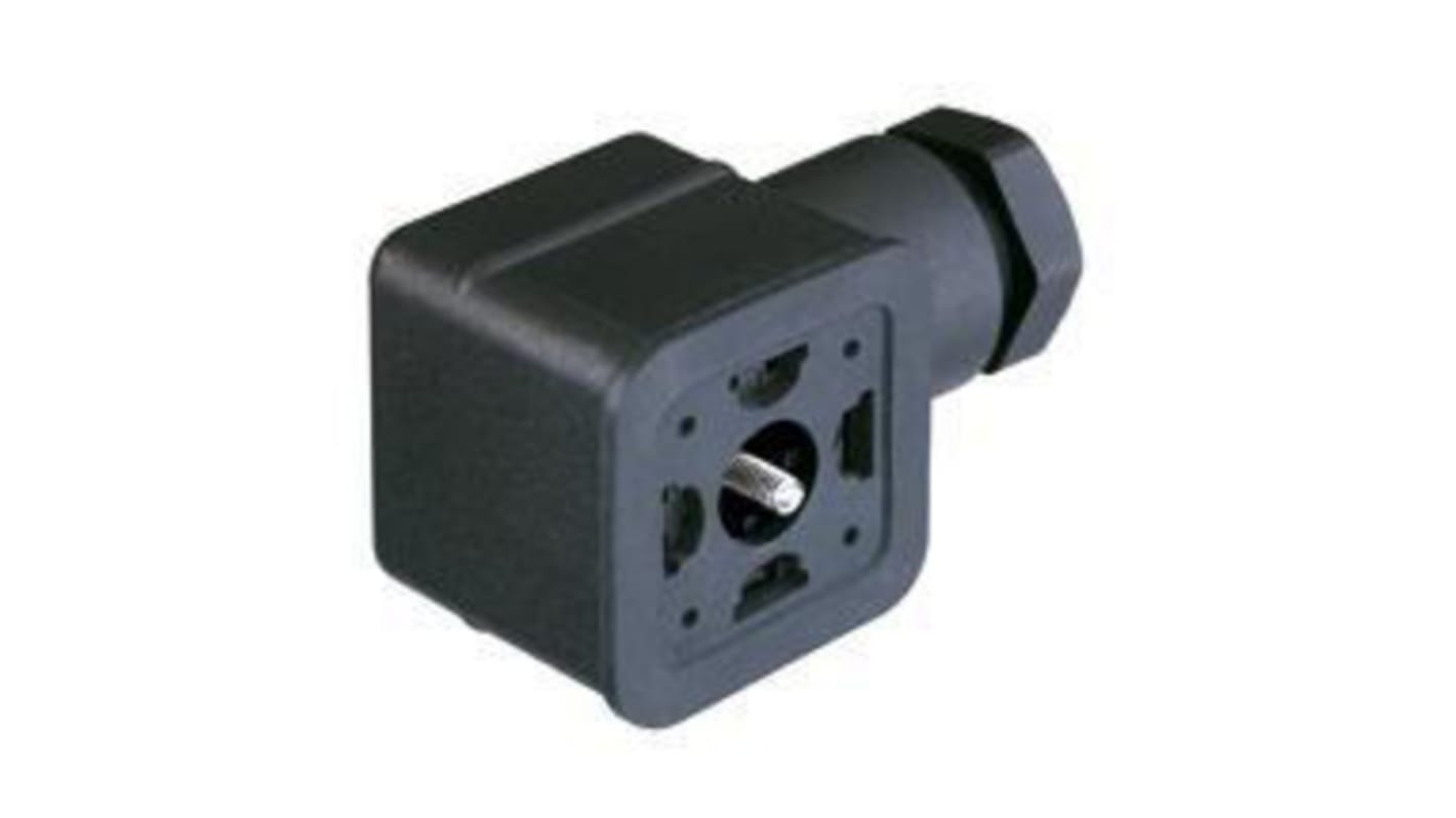 Conector de válvula Hirschmann GDMF, hembra, 230 V ac/dc, 10A, IP65, Montaje por Tornillo