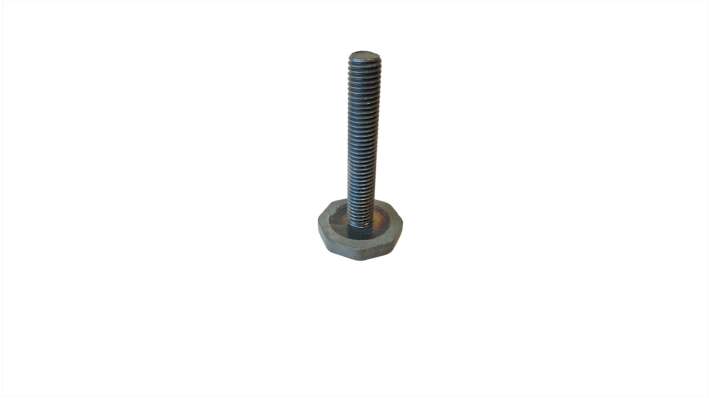 Serious 8mm 46mm Dia. Vulcanised Rubber Levelling Adjustable Foot, 60kg Static Load Capacity 0° Tilt Angle