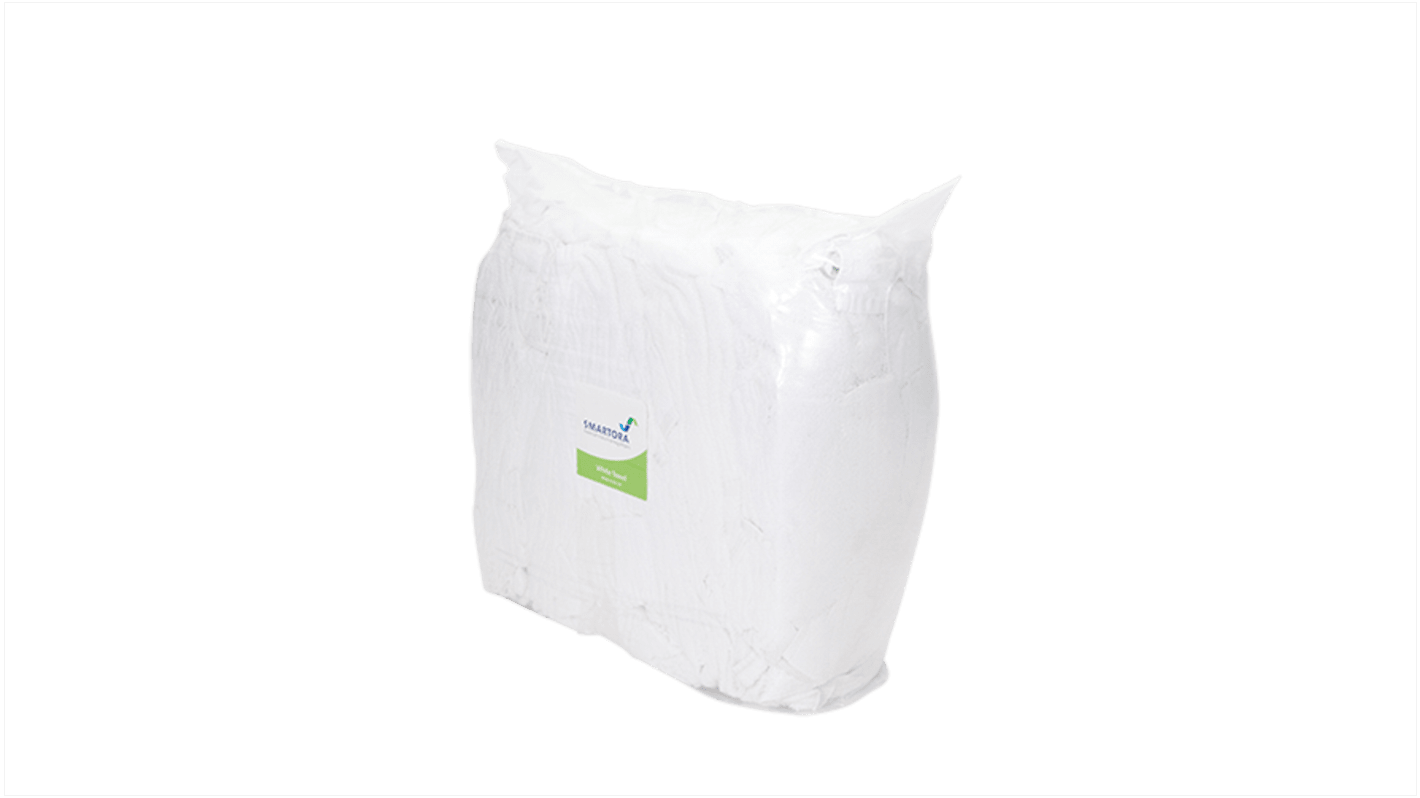 Toallitas Davis & Moore Premium Towelling Rags 8Kg de color Blanco, en Bolsa