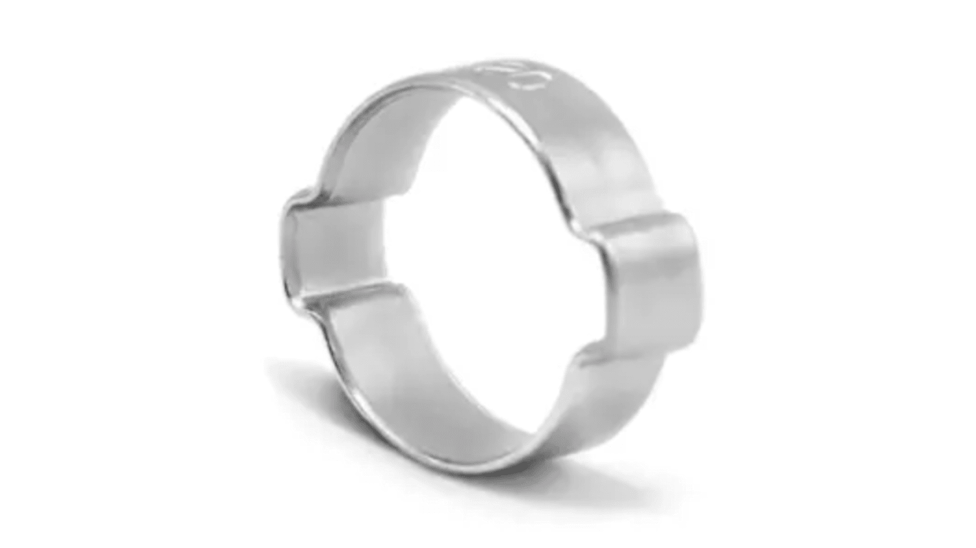 MIKALOR Steel Hose Clamp, 7.5mm Band Width, 17 → 20mm ID