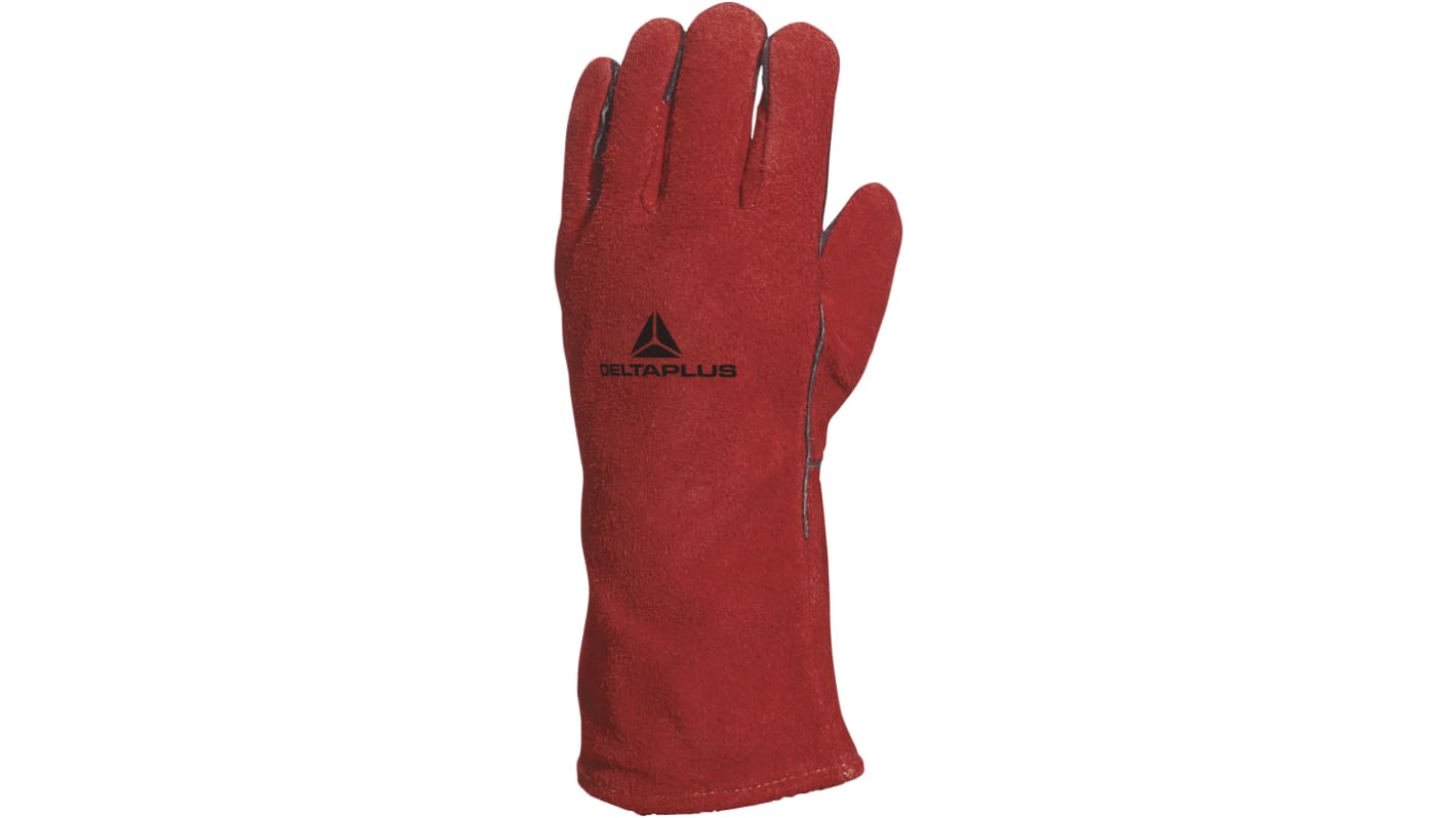 Gants de manutention Delta Plus CA515R taille 10, Résistant à la chaleur, Rouge