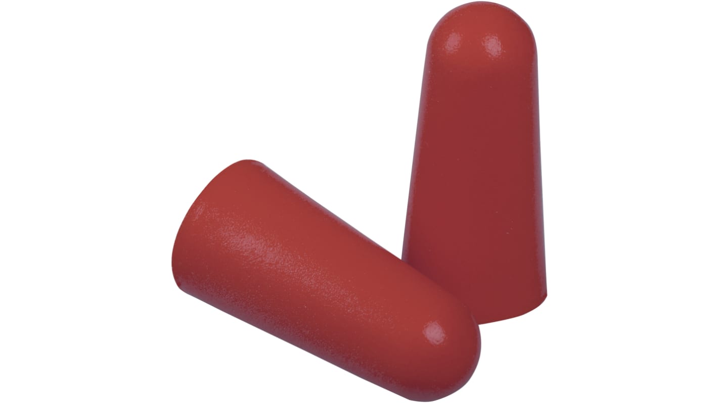 Delta Plus CONIC010 Series Red Disposable Unattached Ear Plugs, 36dB Rated, 10 Pairs