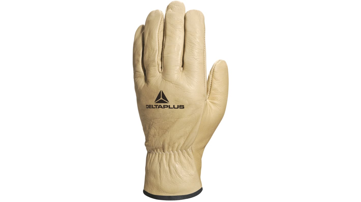 Guanti da lavoro Delta Plus FB149, Tg. 8, in Cuoio, col. Beige