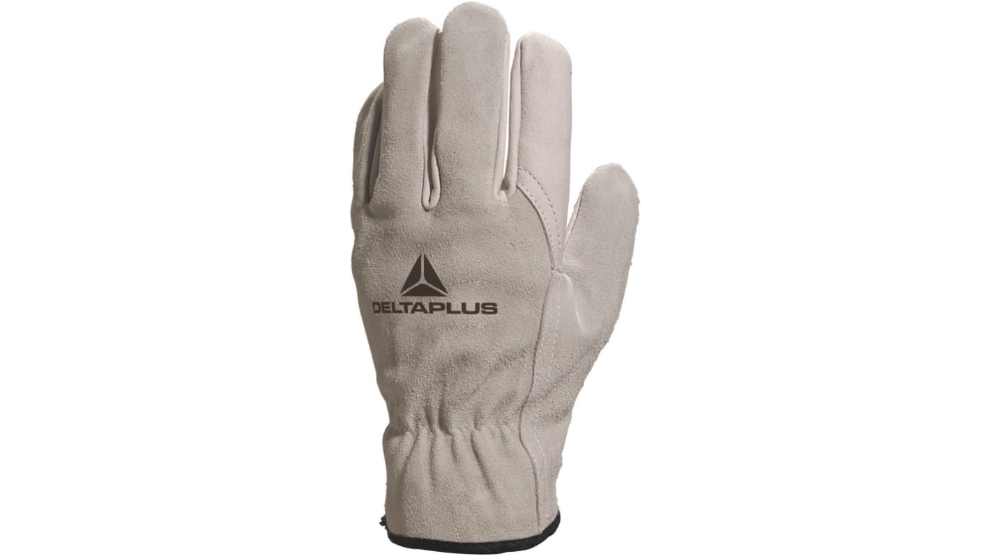 Guantes de trabajo de Piel Gris Delta Plus serie FCN29, talla 11, Resistentes a la abrasión, Resistentes al corte,