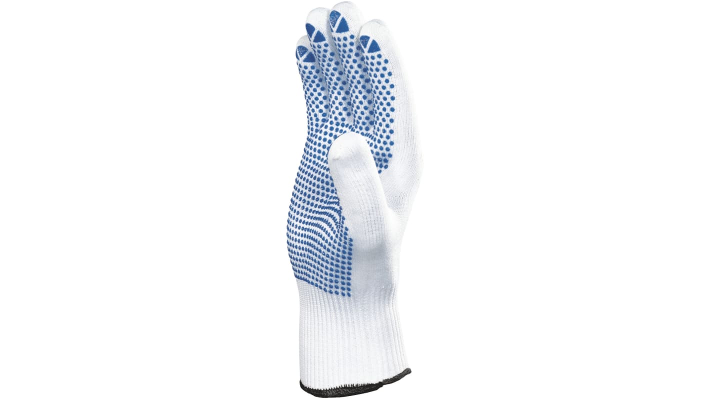 Delta Plus PM160 White Polyamide Abrasion Resistant, Cut Resistant, Tear Resistant Work Gloves, Size 9