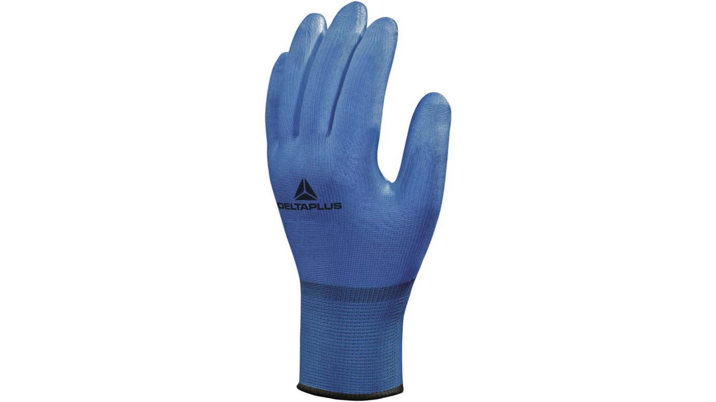 Delta Plus VENICUT10 Blue Polyamide Food Industry Work Gloves, Size 8, Polyurethane Coating