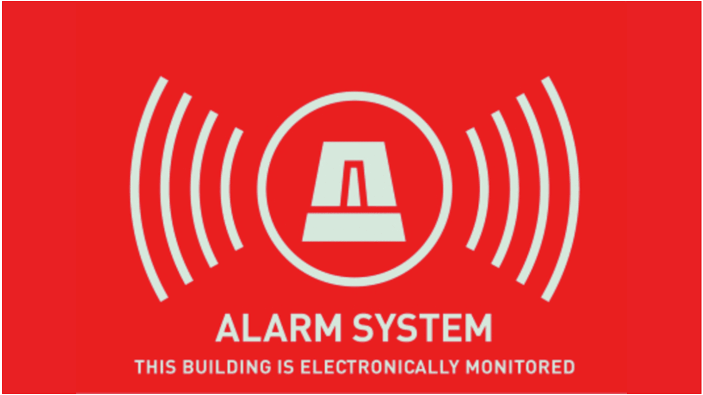 ABUS Security-Center Hazard & Warning Floor Sticker (English)
