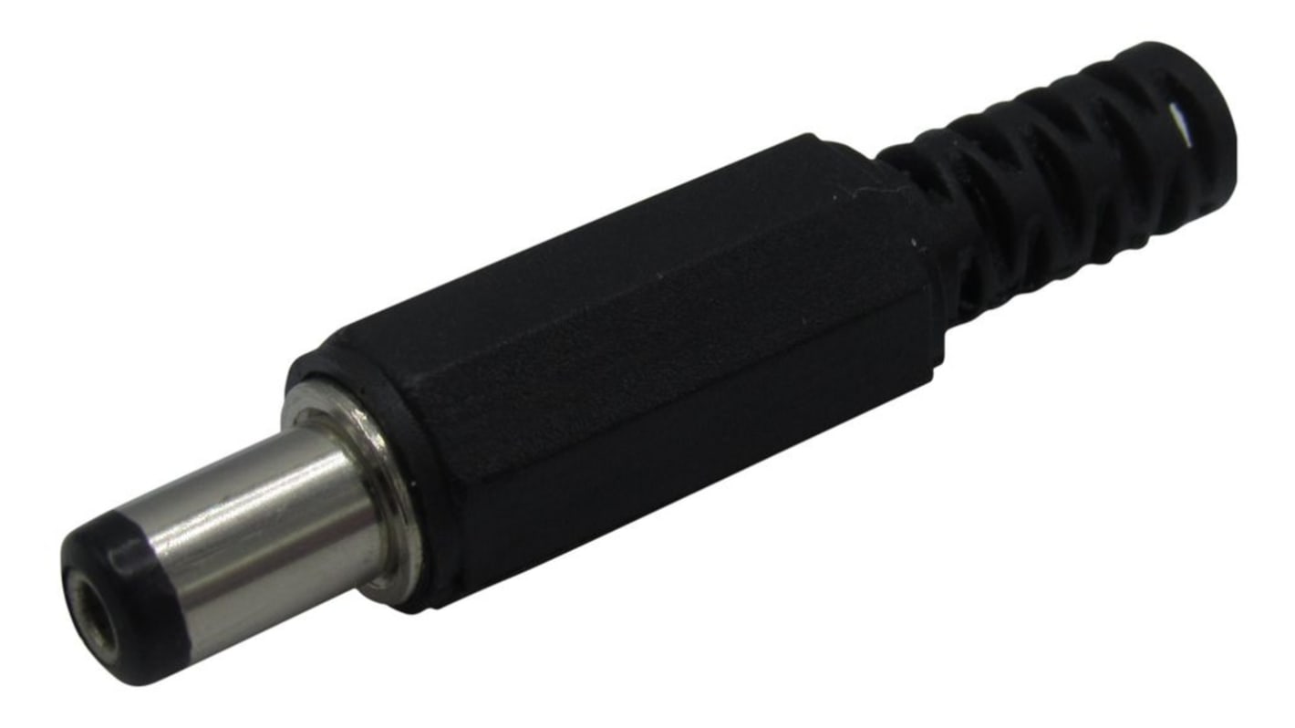 RND RND Hohlstecker vernickelt 24 V / 500mA, Innen-Ø 2.1mm / Außen 5.5mm x 10mm, Kabelmontage