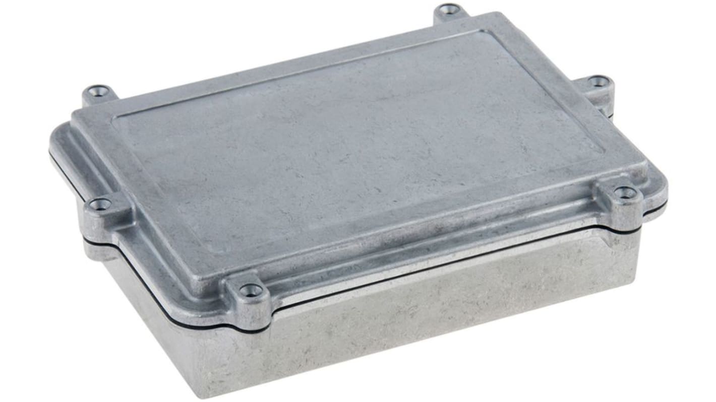 1-Avel RND Series Clear Aluminium Alloy Enclosure, IP67, Natural Lid, 142 x 202 x 55mm