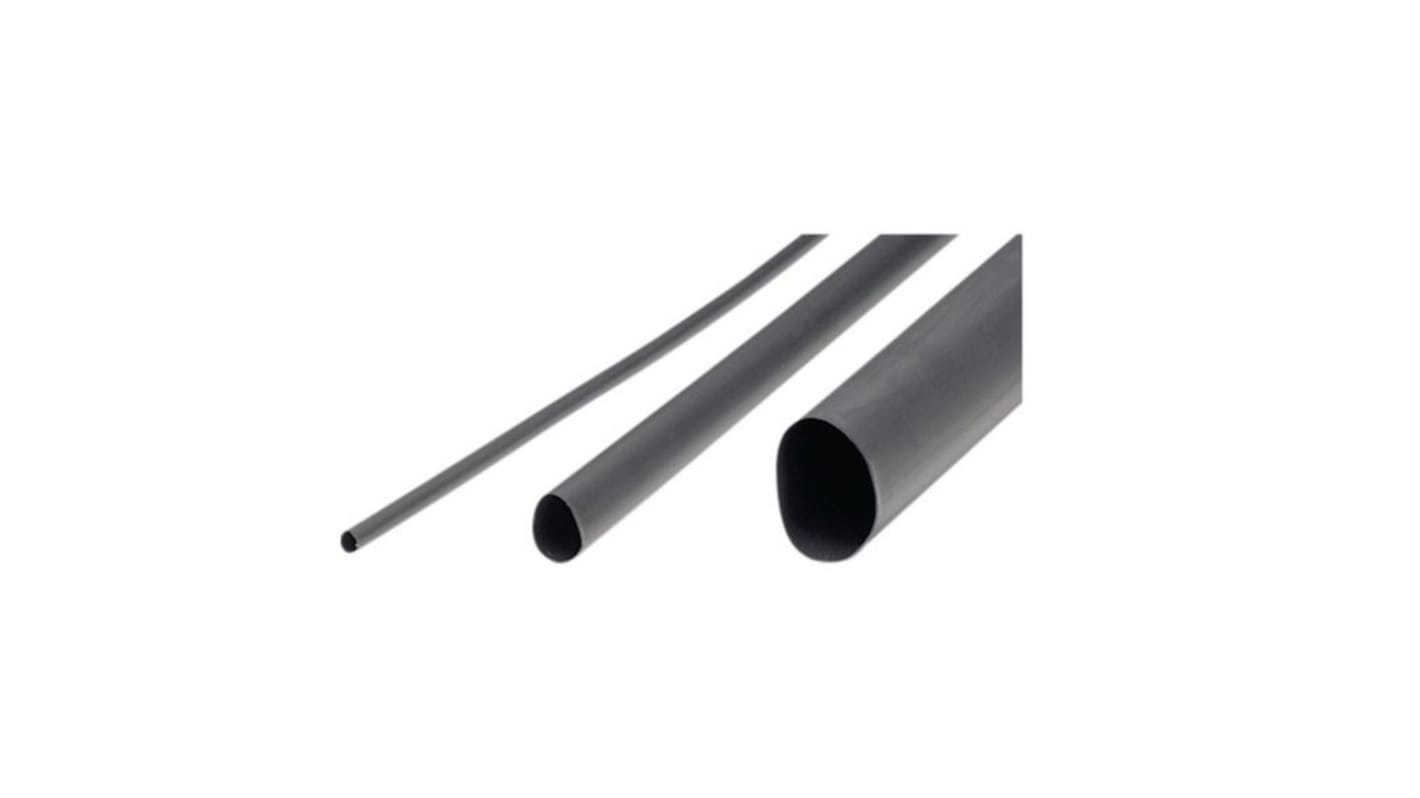 Guaina termorestringente RND, col. Nero, restringimento 3:1, L. 1.2m