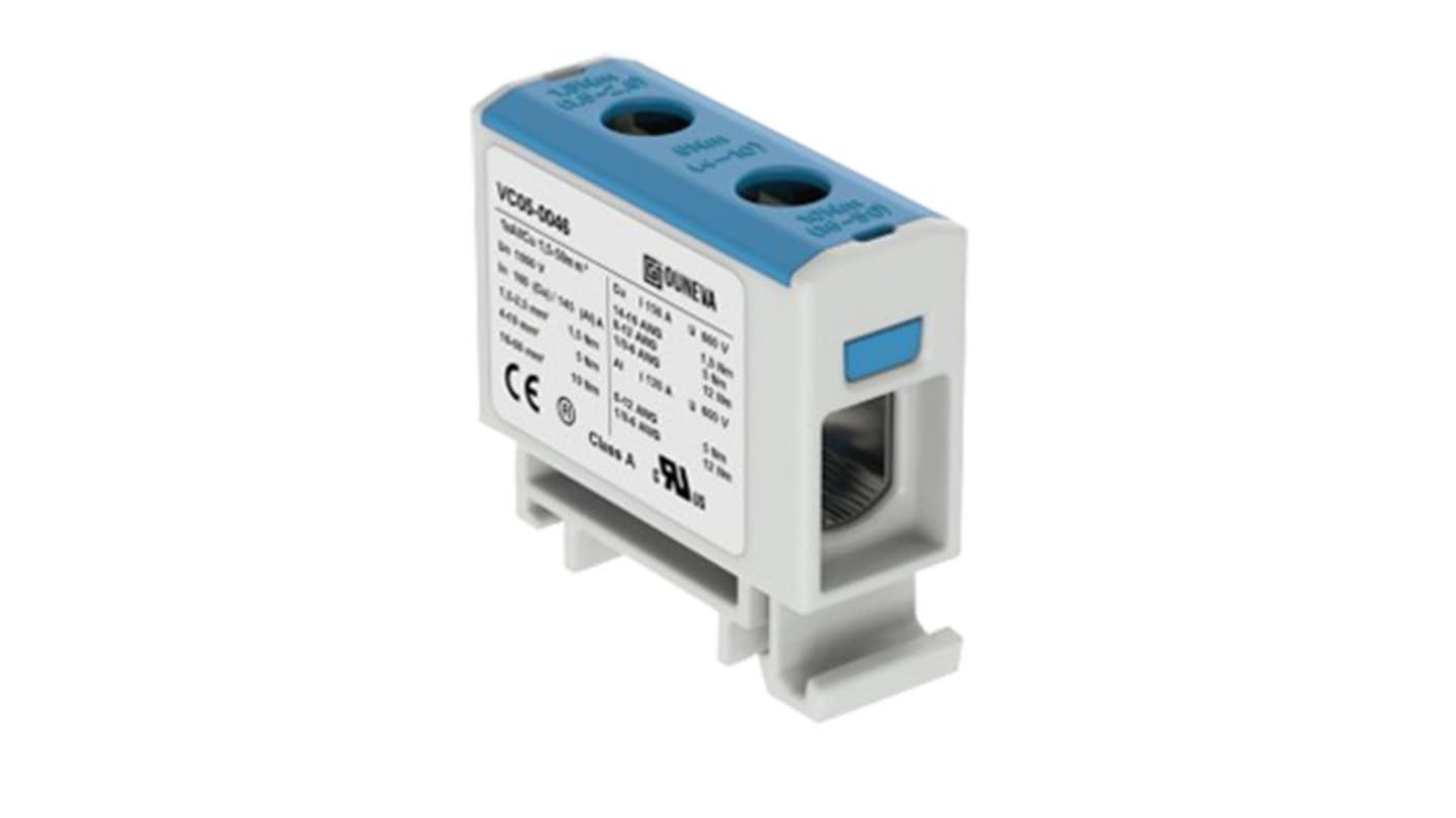 Ouneva VC05-0046 OTL Series Blue, 1.5 - 50mm², 1-Level, Screw Termination