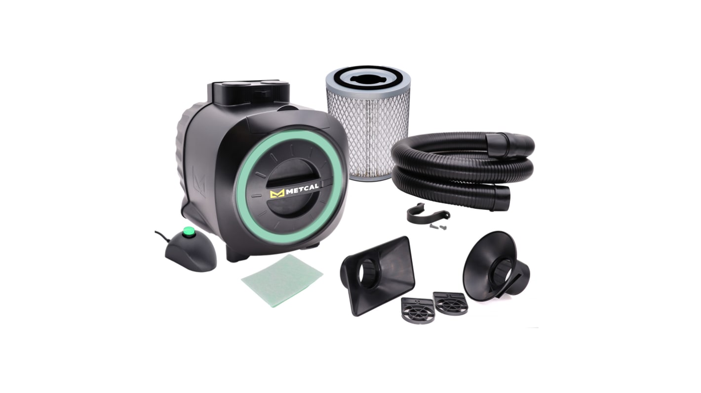 Kit braccio di estrazione fumi per saldatura Metcal, 240V ca, 150W, pre-filtro Carbone attivo, rumore 50dB(A)