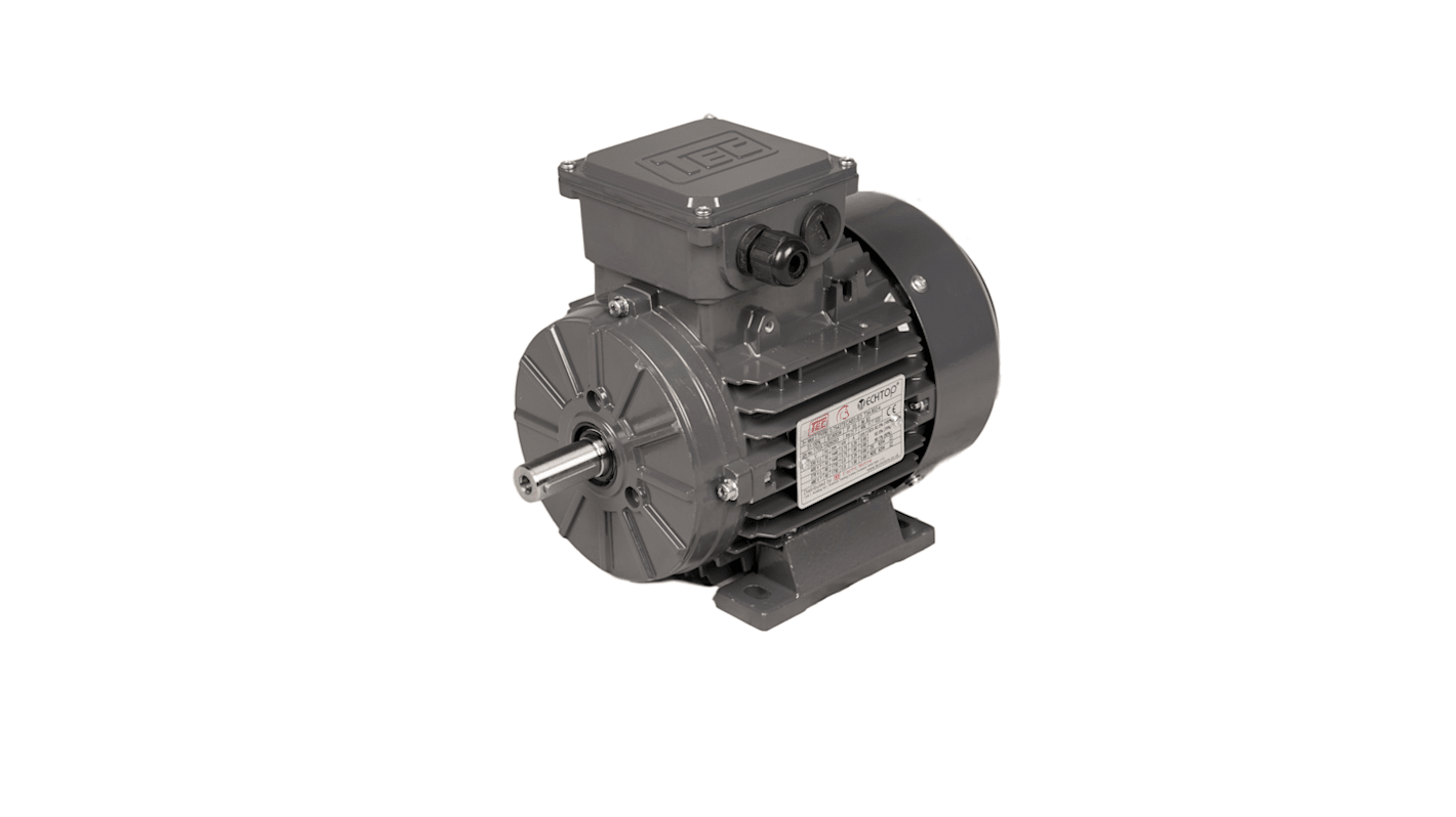 TEC Motors T2A Clockwise AC Motor, 250 W, IE2, 3 Phase, 2 Pole, B3 Foot Mounted Mounting