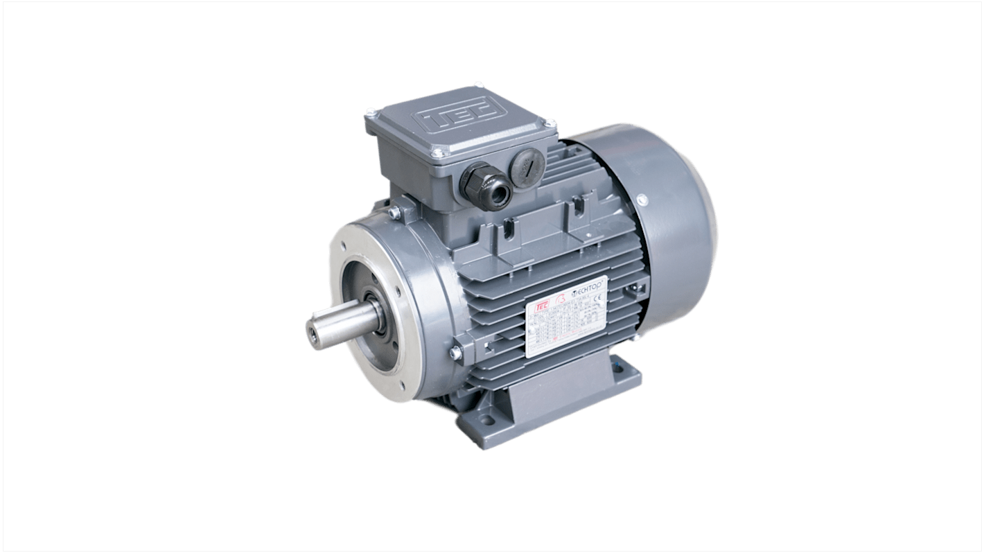 TEC Motors T2A Clockwise AC Motor, 550 W, IE2, 3 Phase, 4 Pole, B34 Foot & Face Mounted Mounting