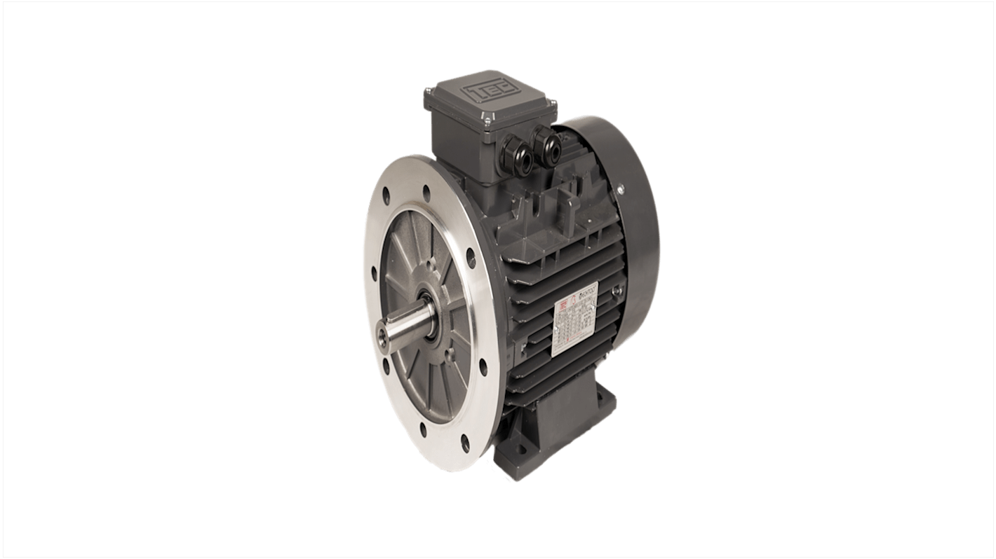 TEC Motors T3A Anti Clockwise, Clockwise AC Motor, 1.5 kW, IE3, 2 Pole, B35 Foot & Flange Mounted Mounting