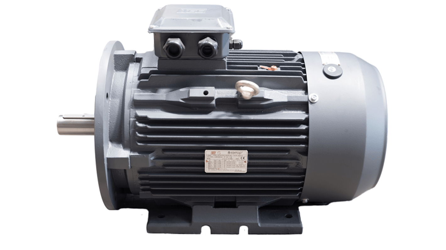 TEC Motors T3C Clockwise AC Motor, 110 kW, IE4, 3 Phase, 4 Pole, B35 Foot & Flange Mounted Mounting