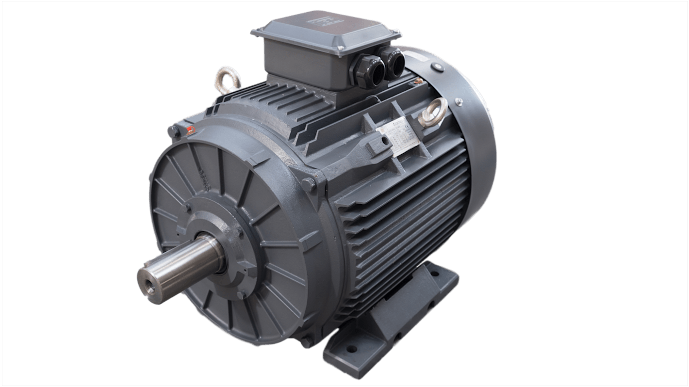 TEC Motors T3C Clockwise AC Motor, 110 kW, IE4, 3 Phase, 4 Pole, B3 Foot Mounted Mounting