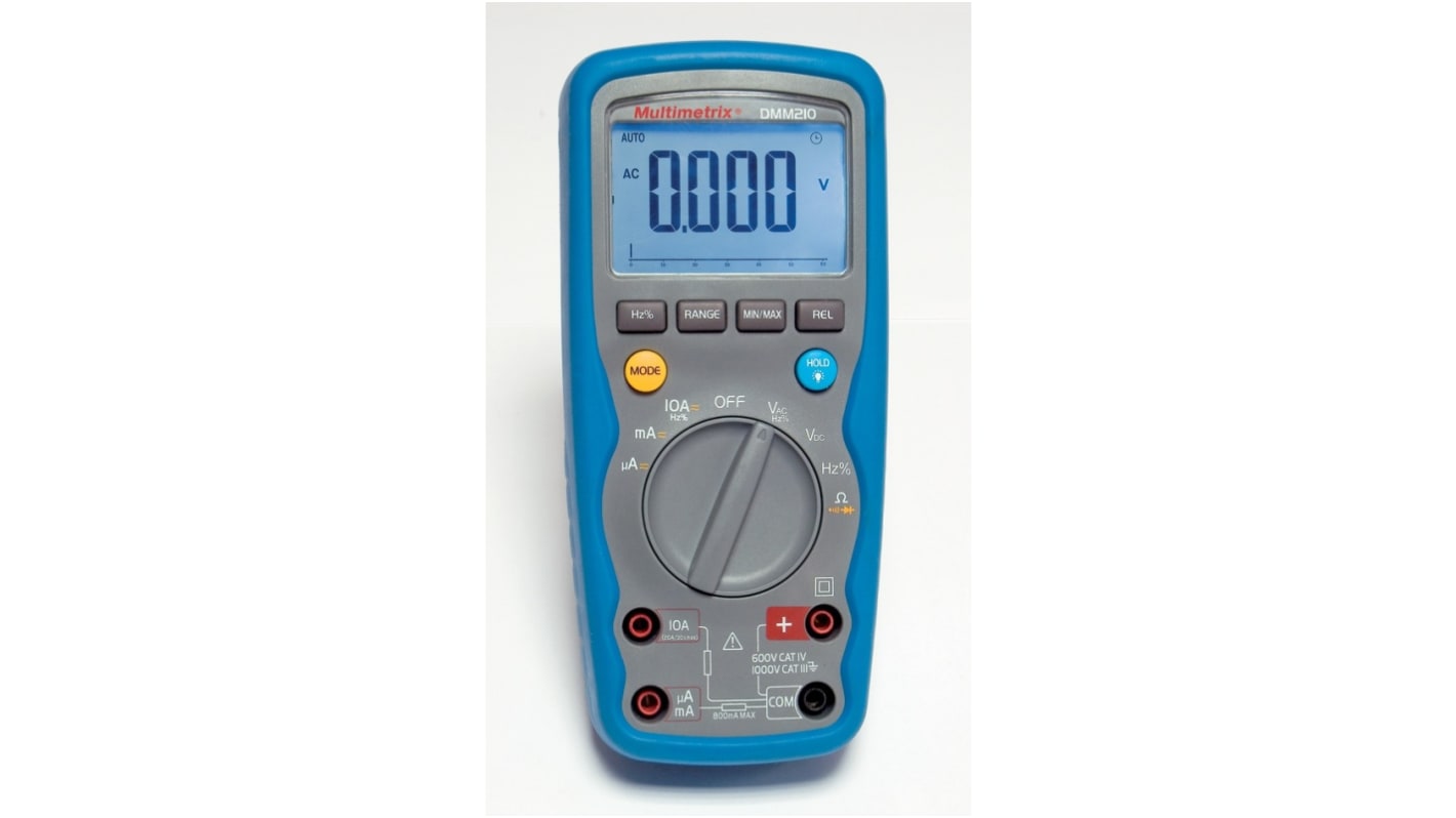 Chauvin Arnoux DMM210 Handheld Digital Multimeter, 10A ac Max, 10A dc Max - RS Calibrated