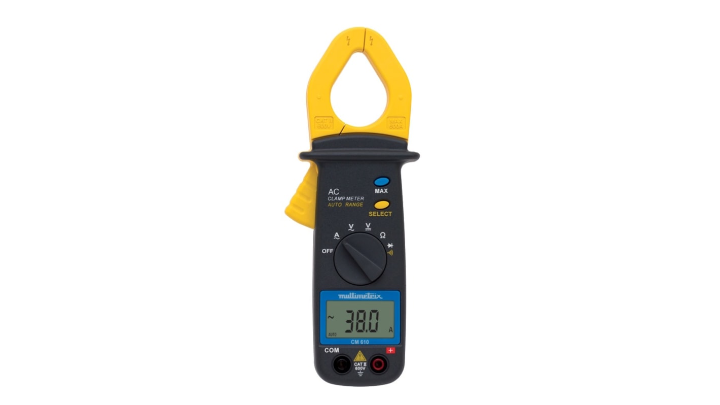 Pinza amperimétrica Chauvin Arnoux CM610, calibrado UKAS, corriente máx. 600A ac