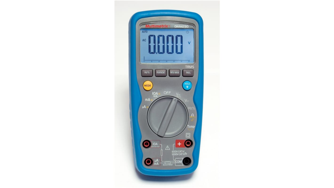 Multimetro Portatile Chauvin Arnoux DMM230, 10A ca, CAT III/IV, Cert. ISO