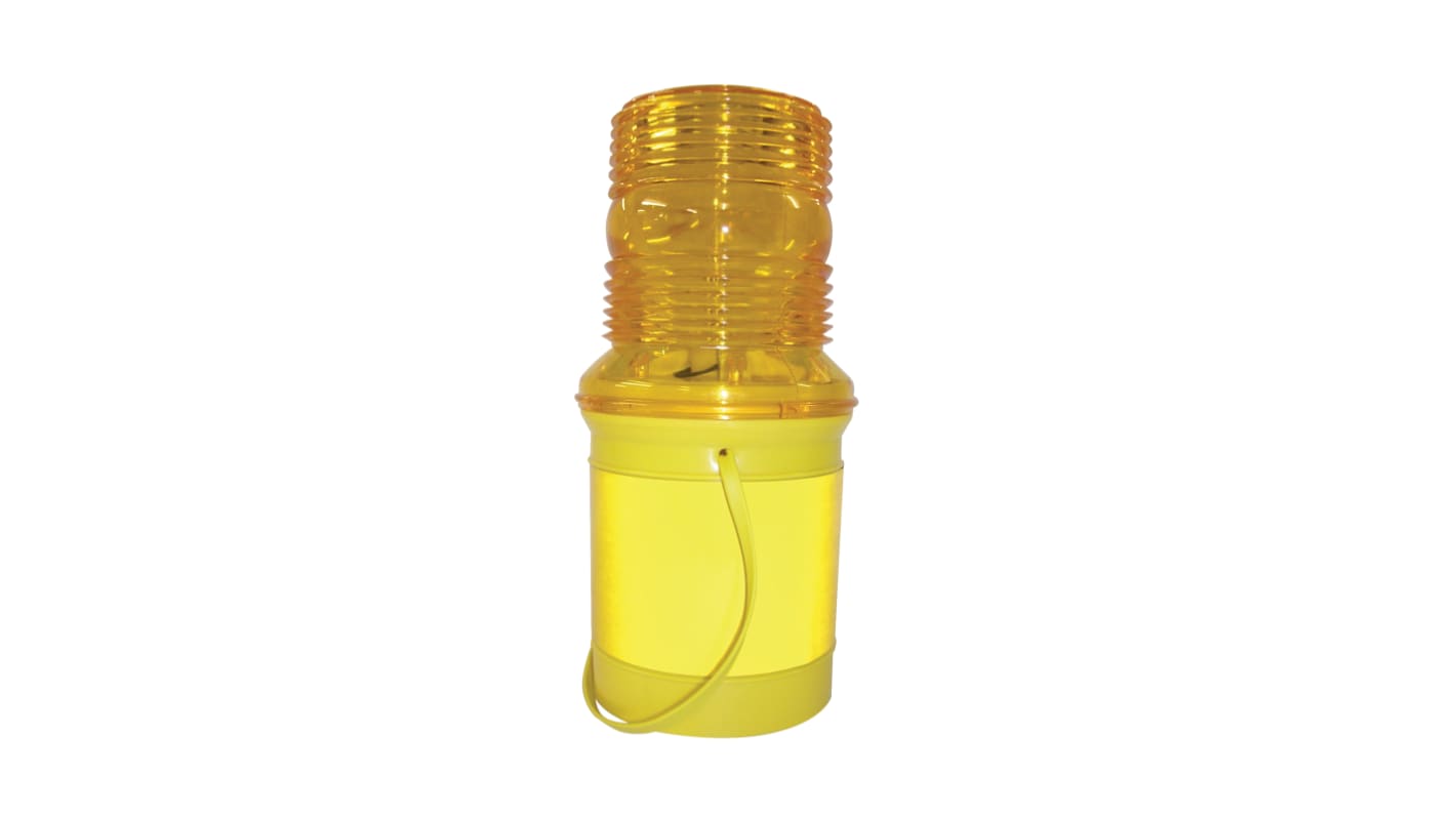 JSP LEM020 Series Amber Rotating Beacon, 5 V, Base-Mounted