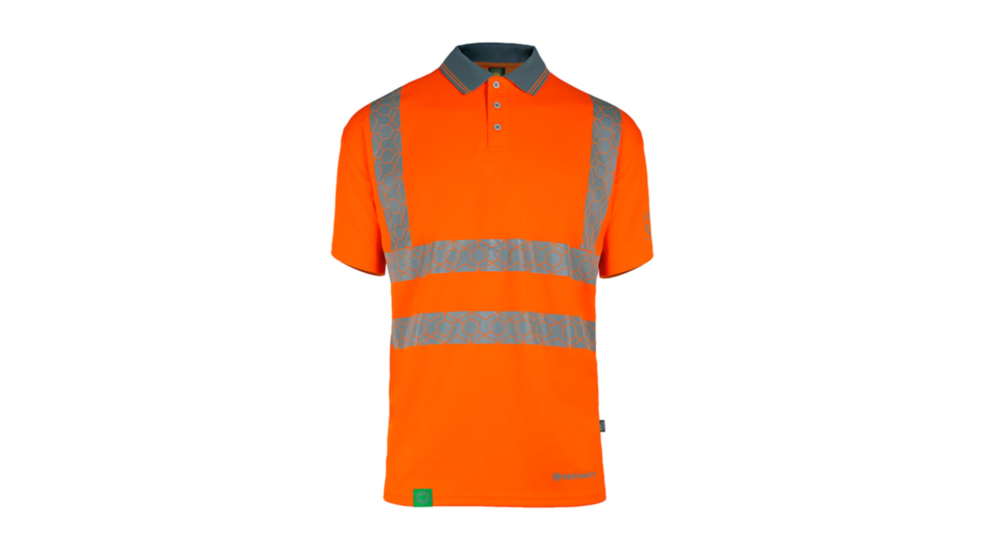 Beeswift EWCPKSS Orange Unisex Hi Vis Polo Shirt, 5XL