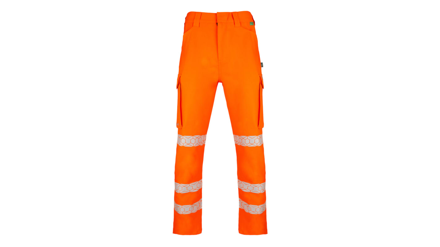 Pantalon haute visibilité Beeswift EWCTR, taille 36pouce, Orange, Confortable, Souple