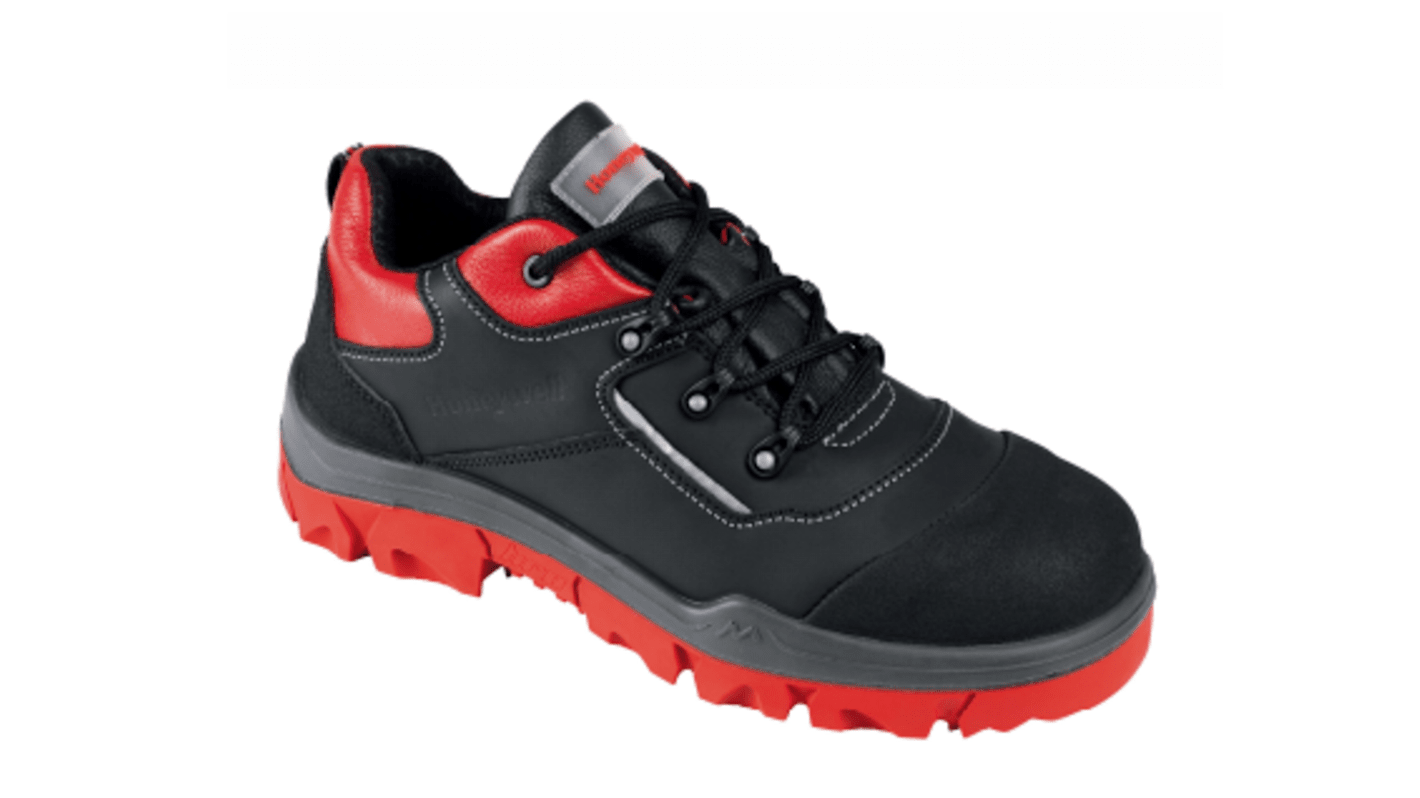 Honeywell Safety Force Unisex Sicherheitsschuhe Schwarz/Rot, mit Zehen-Schutzkappe, Größe 43 / UK 9