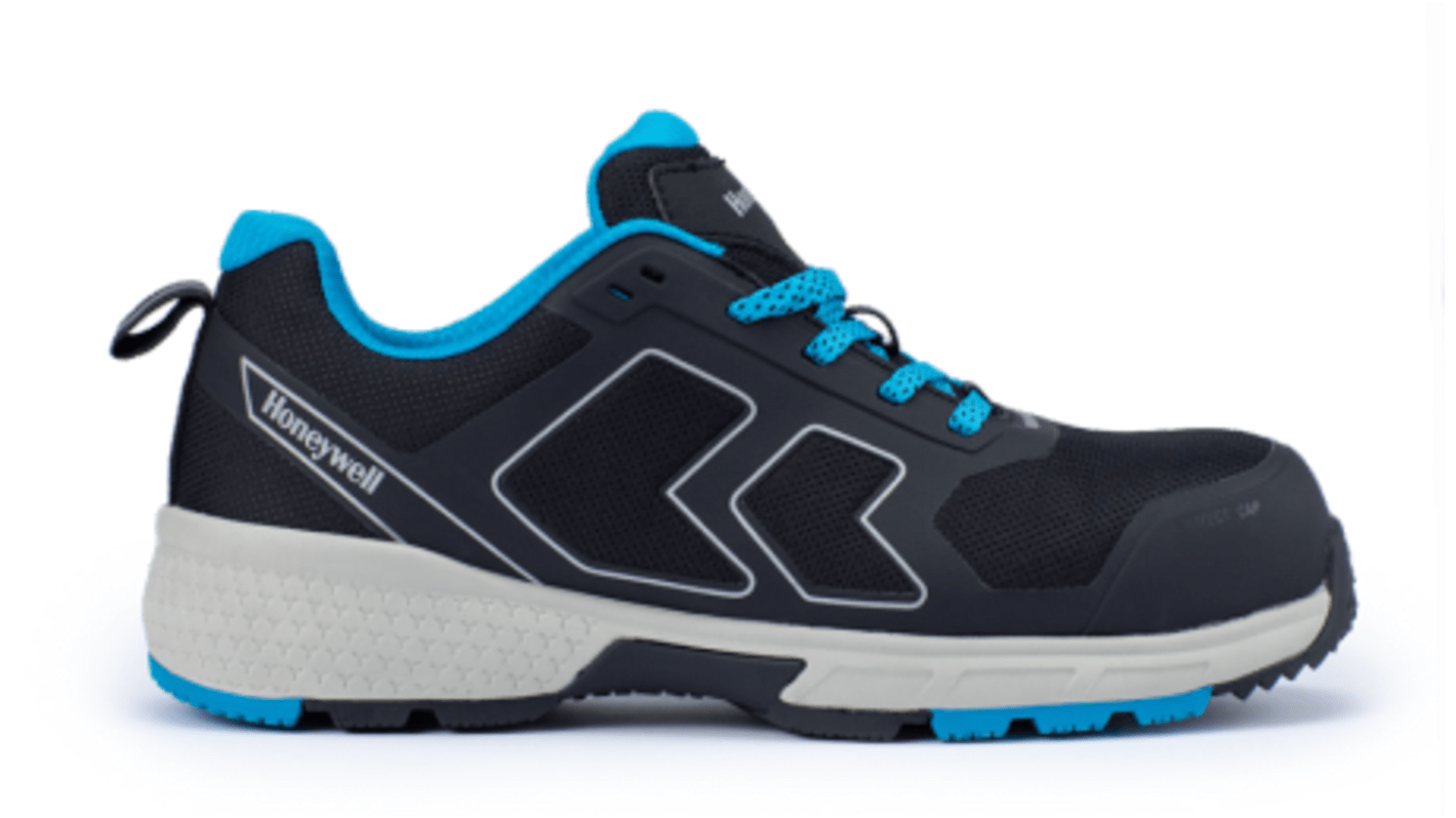 Honeywell Safety Runner Unisex Black, Blue Composite Toe Capped Safety Shoes, UK 10.5, EU 41